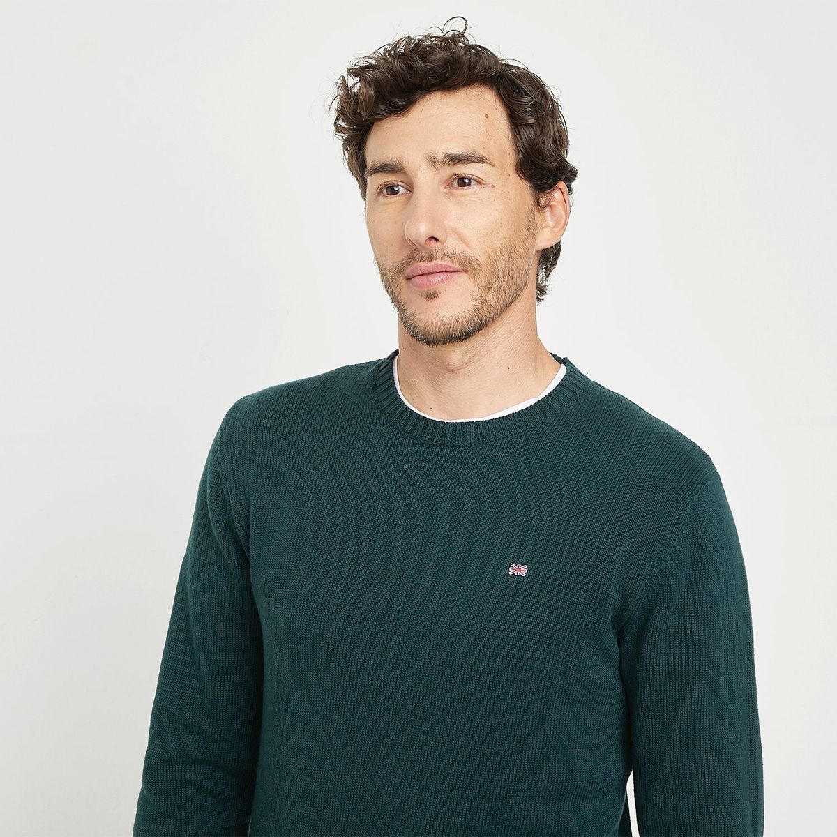 UNIVERSITY CLUB - Sweater De Algodón University Club Cuello Redondo Hombre