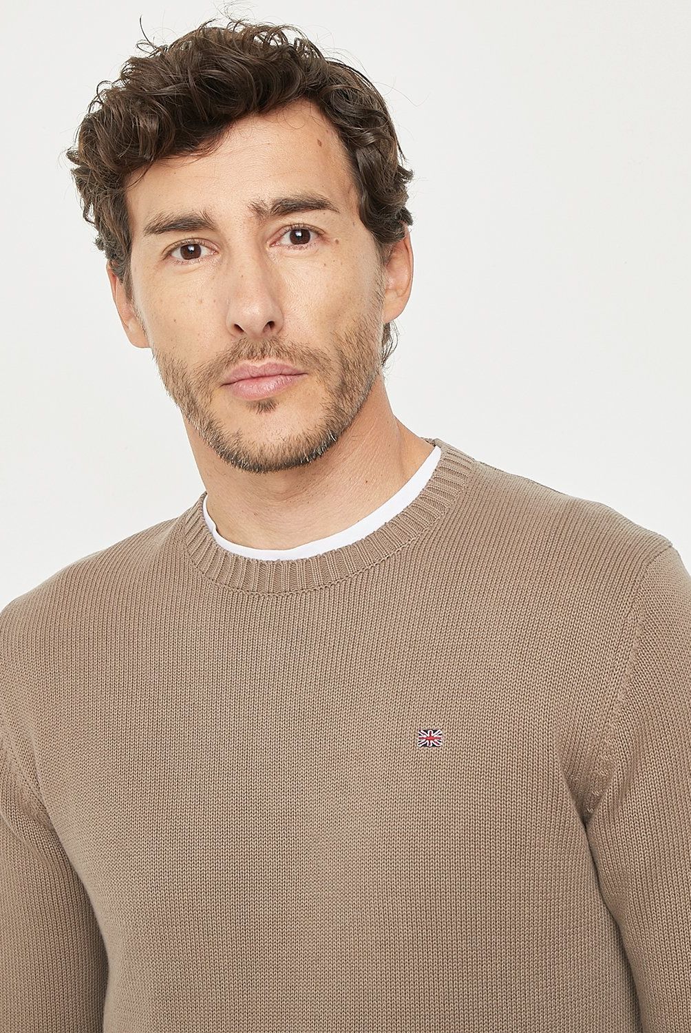 UNIVERSITY CLUB - Sweater De Algodón University Club Cuello Redondo Hombre