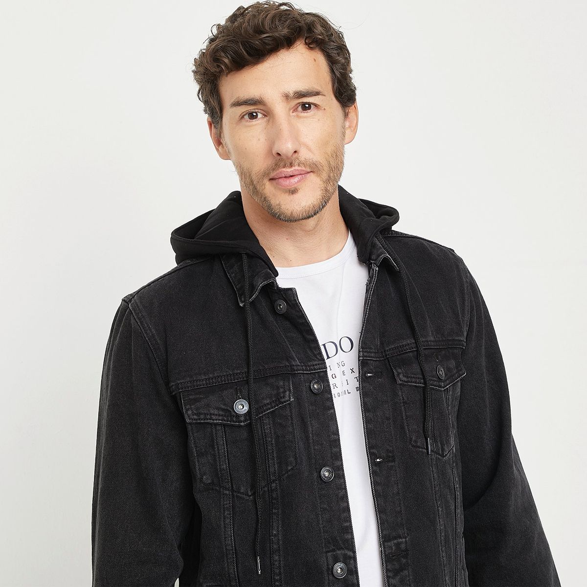 UNIVERSITY CLUB - Chaqueta Denim University Club Con Gorro Hombre Casual