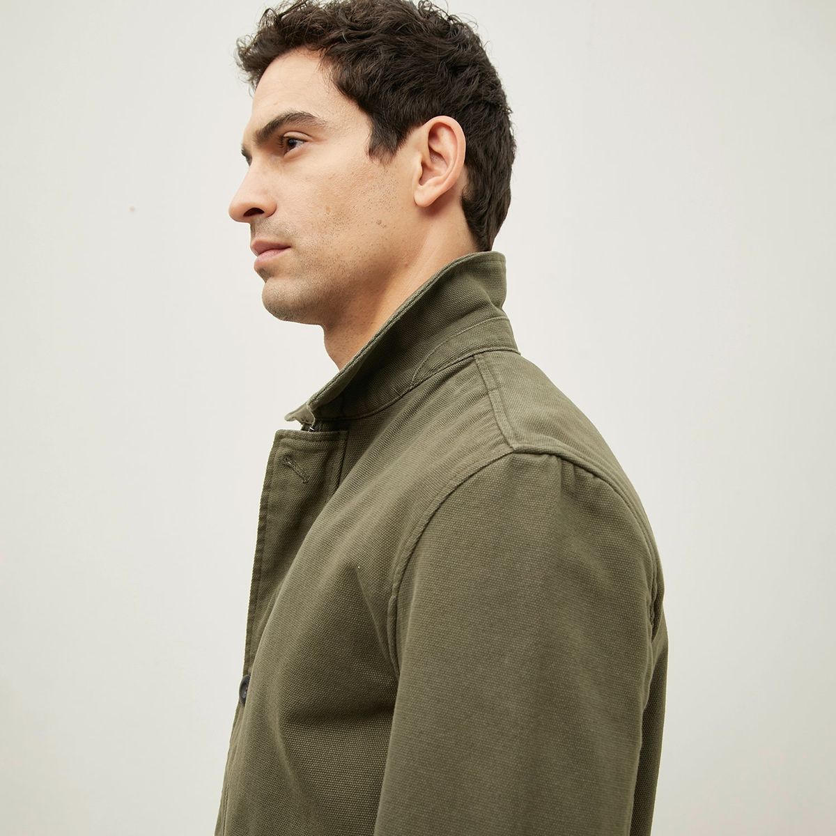 WOLF&HANK - Chaqueta Wolf&Hank Gabardina Algodón Hombre Cierre Metálico