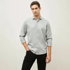WOLF&HANK - Camisa Casual Hombre Regular Fit Tencel Manga Larga