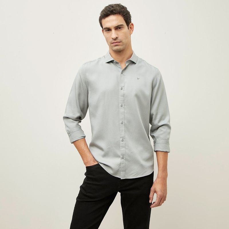 WOLF&HANK - Camisa Casual Hombre Wolf&Hank Regular Fit Tencel Manga Larga