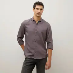 WOLF&HANK - Camisa Manga Larga Regular Fit Tencel Hombre