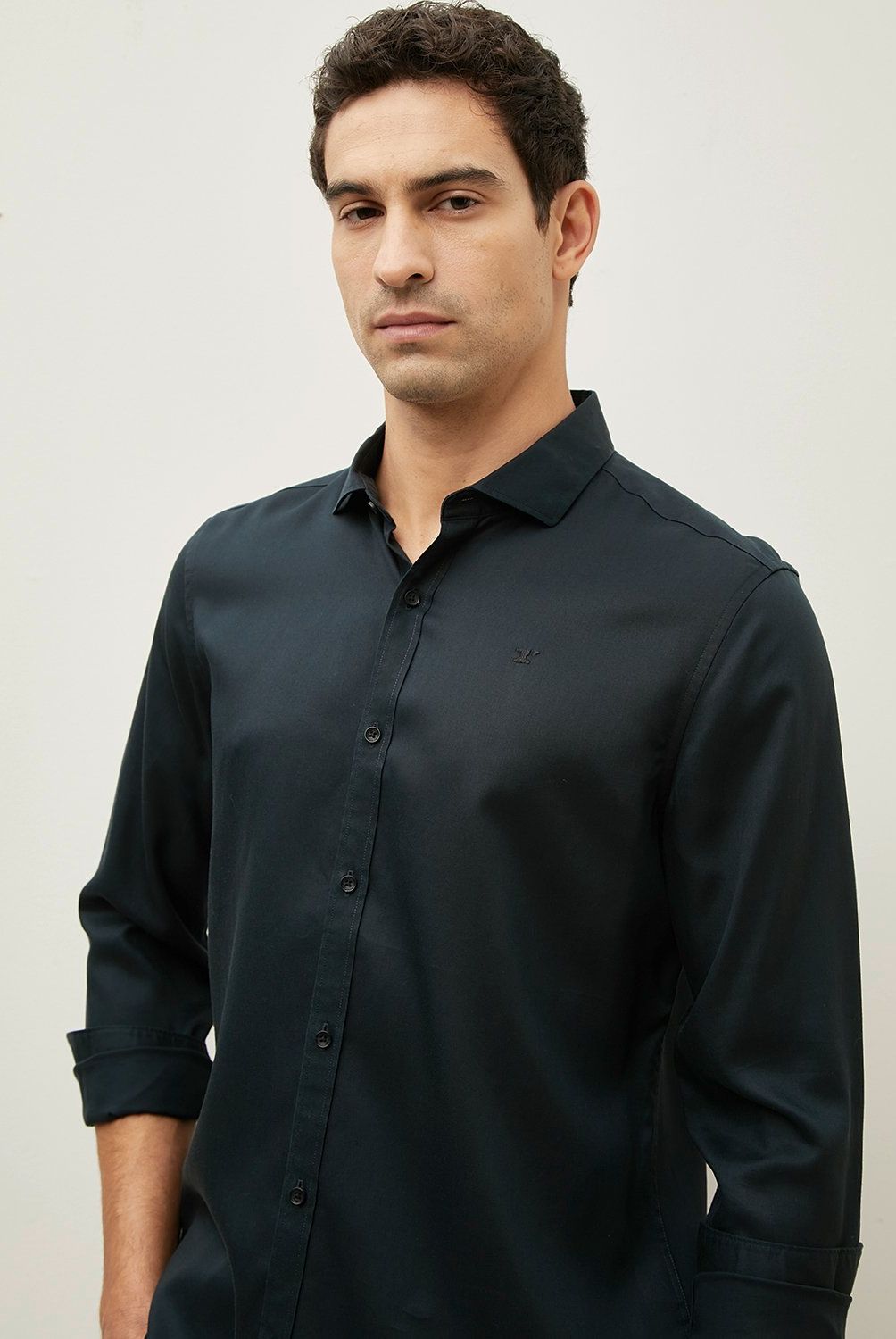 WOLF&HANK - Camisa Casual Hombre Wolf&Hank Regular Fit Tencel Manga Larga