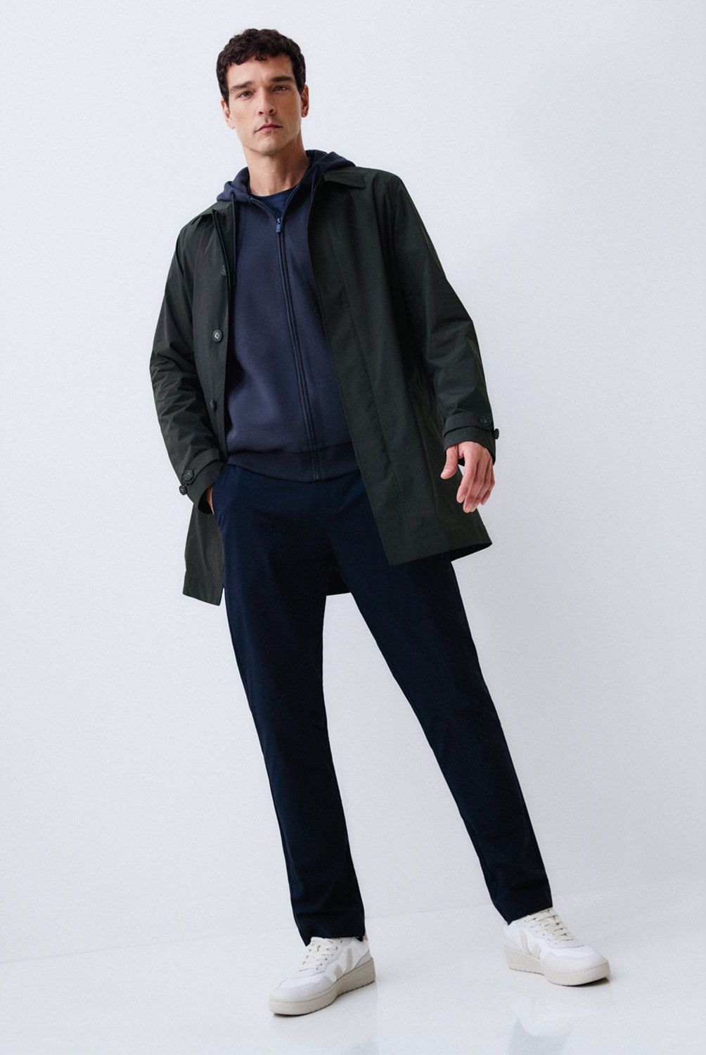 WOLF&HANK - Chaqueta Trench Hombre Wolf&Hank Regular Fit
