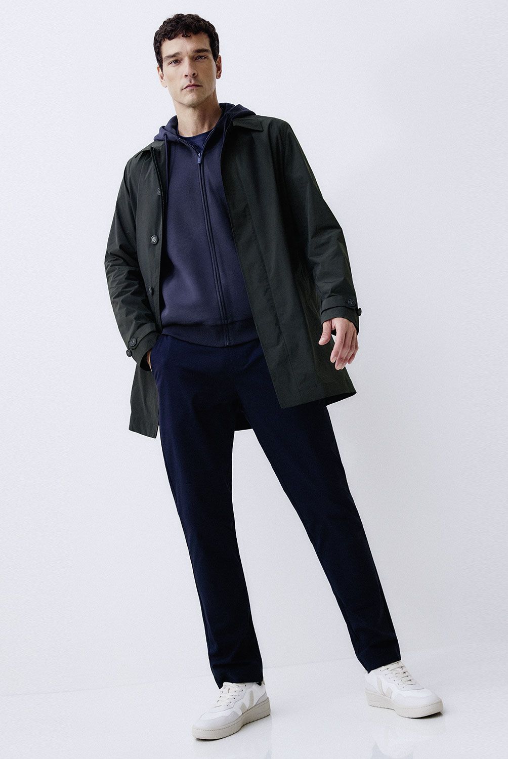 WOLF&HANK - Chaqueta Trench Hombre Wolf&Hank Regular Fit