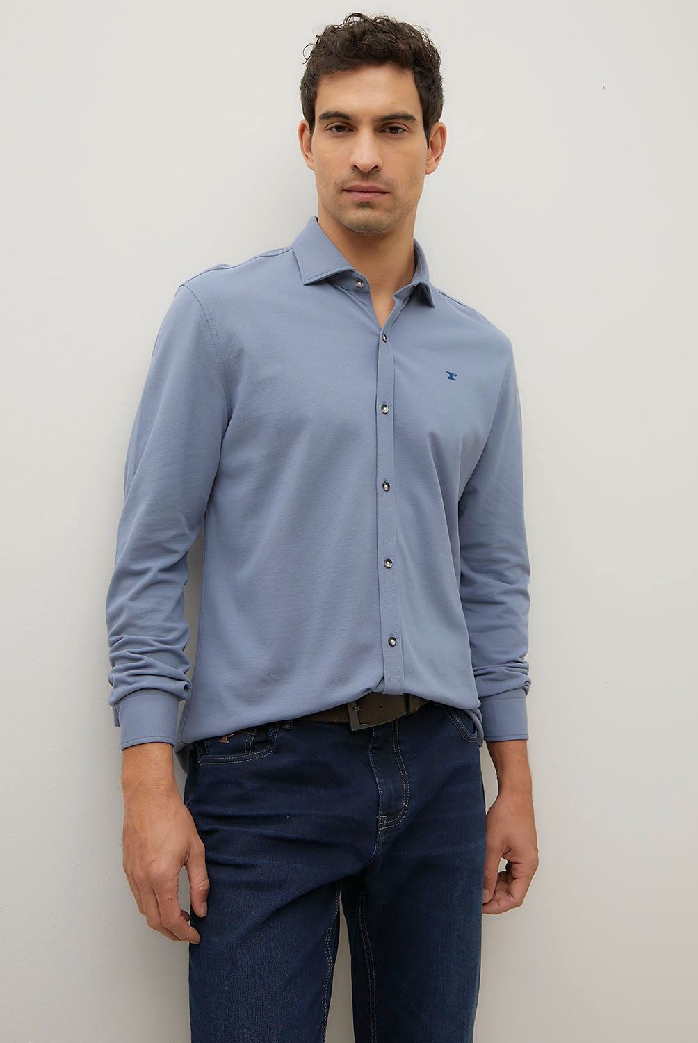 WOLF&HANK - Camisa Wolf&Hank Algodón Extra Fino Manga Larga Hombre