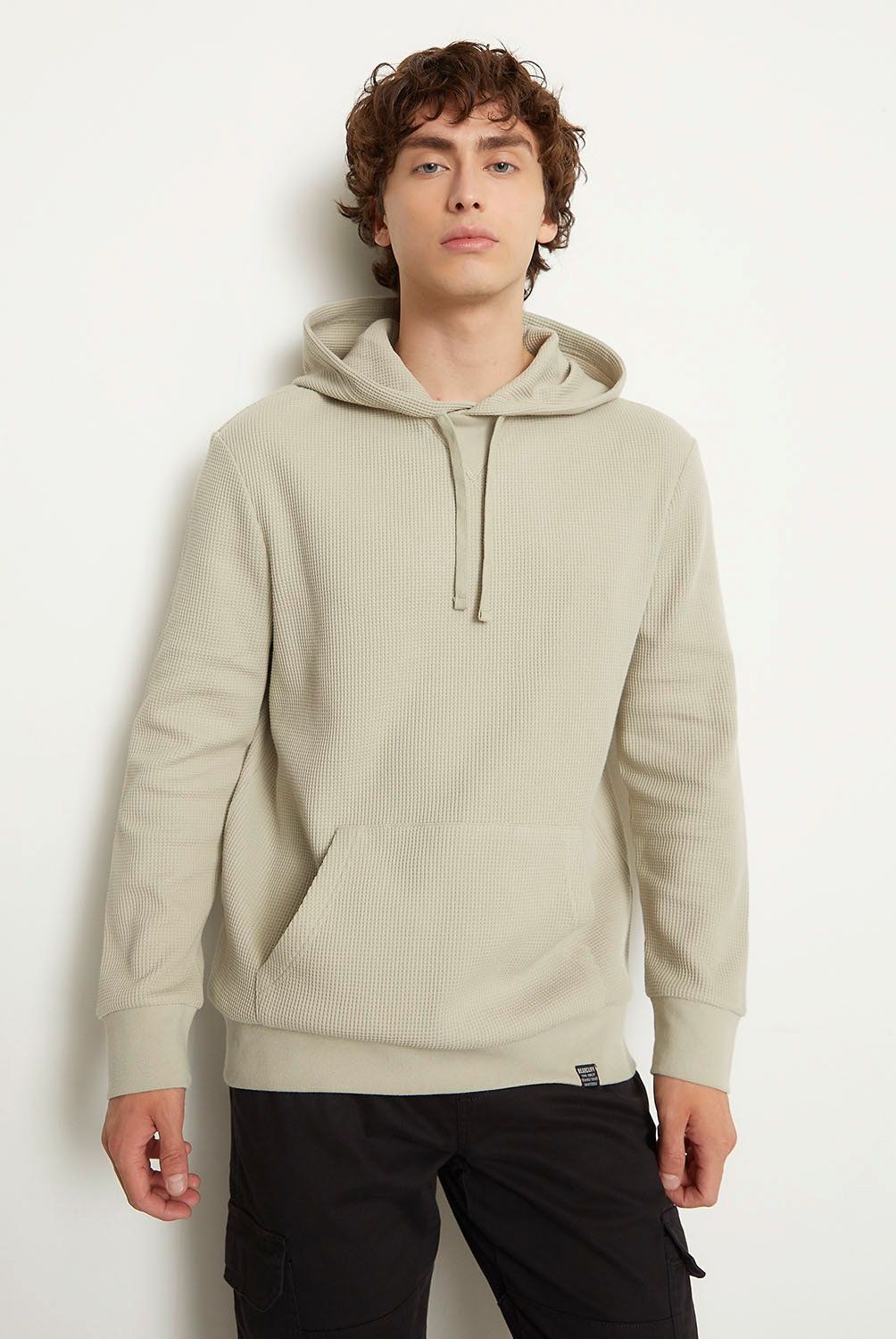 BEARCLIFF - Polerón Bearcliff Algodón Hombre Regular Fit Con Gorro