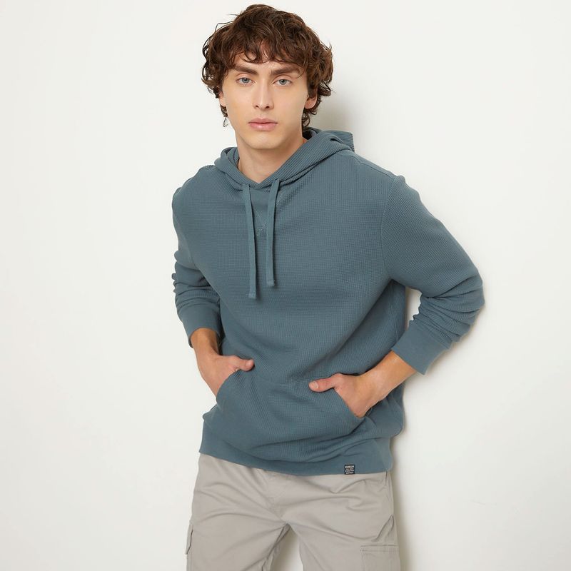 BEARCLIFF - Polerón Bearcliff Algodón Hombre Regular Fit Con Gorro