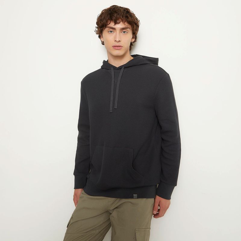 BEARCLIFF - Polerón Bearcliff Algodón Hombre Regular Fit Con Gorro