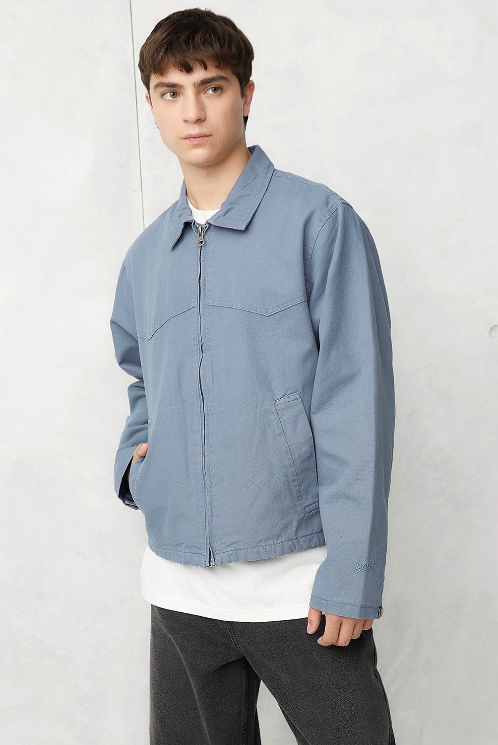 BEARCLIFF - Chaqueta Casual Algodón Bearcliff Hombre Manga Larga