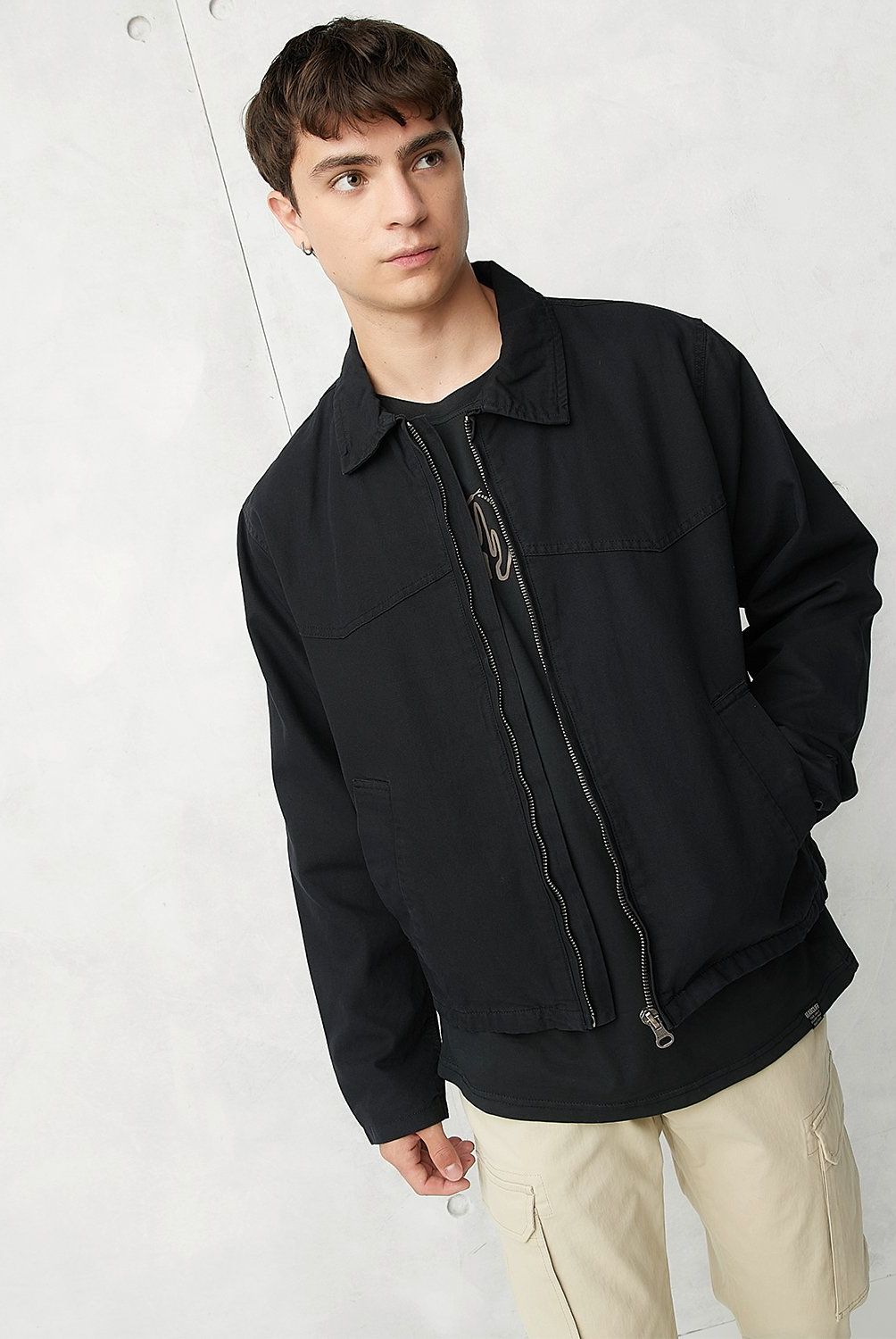 BEARCLIFF - Chaqueta Casual Algodón Bearcliff Hombre Manga Larga