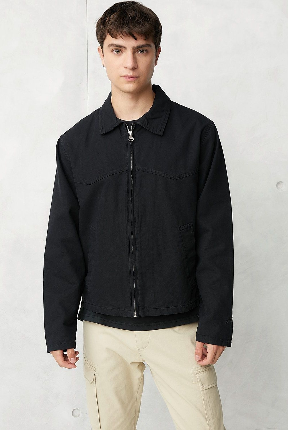 BEARCLIFF - Chaqueta Casual Algodón Bearcliff Hombre Manga Larga