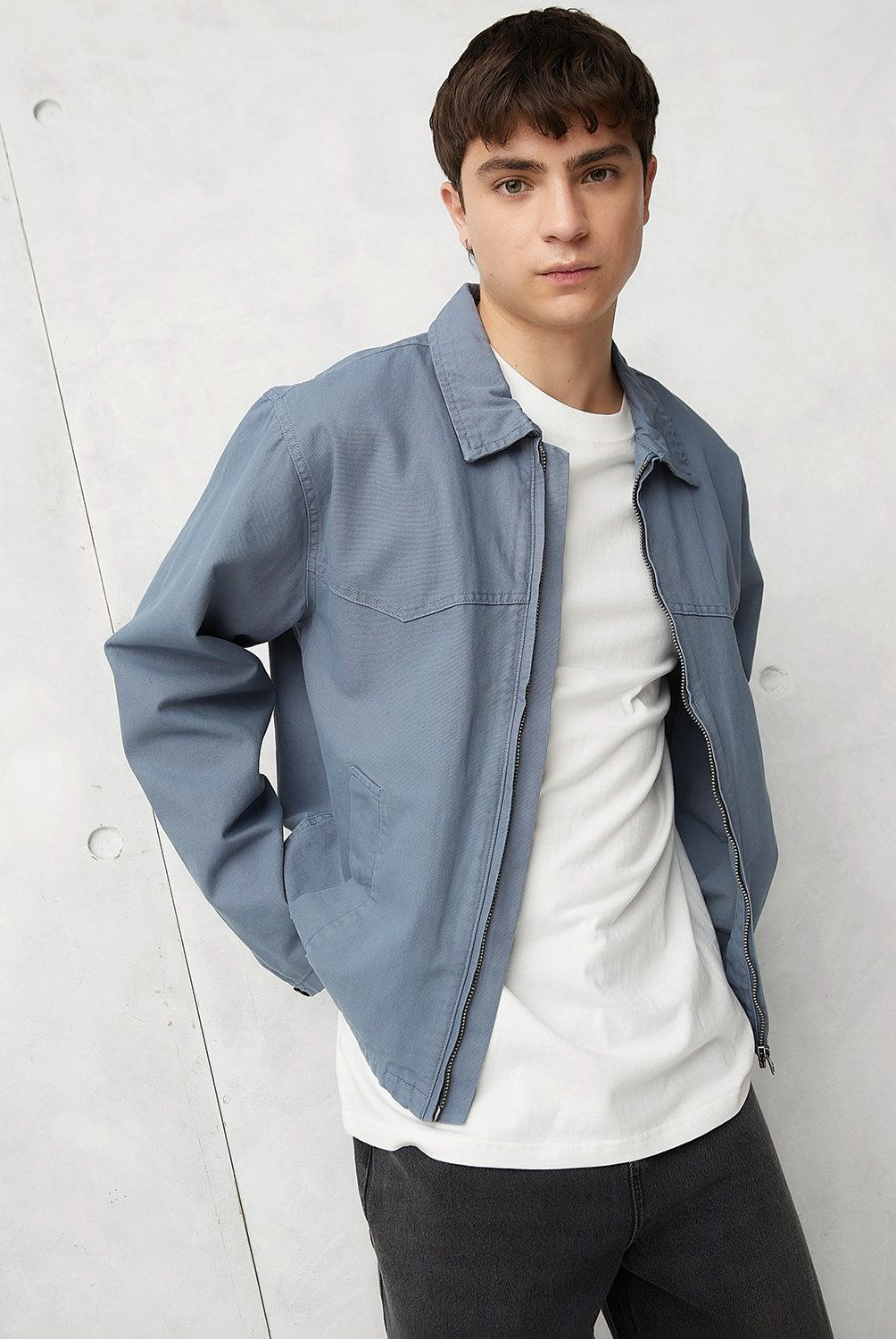 BEARCLIFF - Chaqueta Casual Algodón Bearcliff Hombre Manga Larga