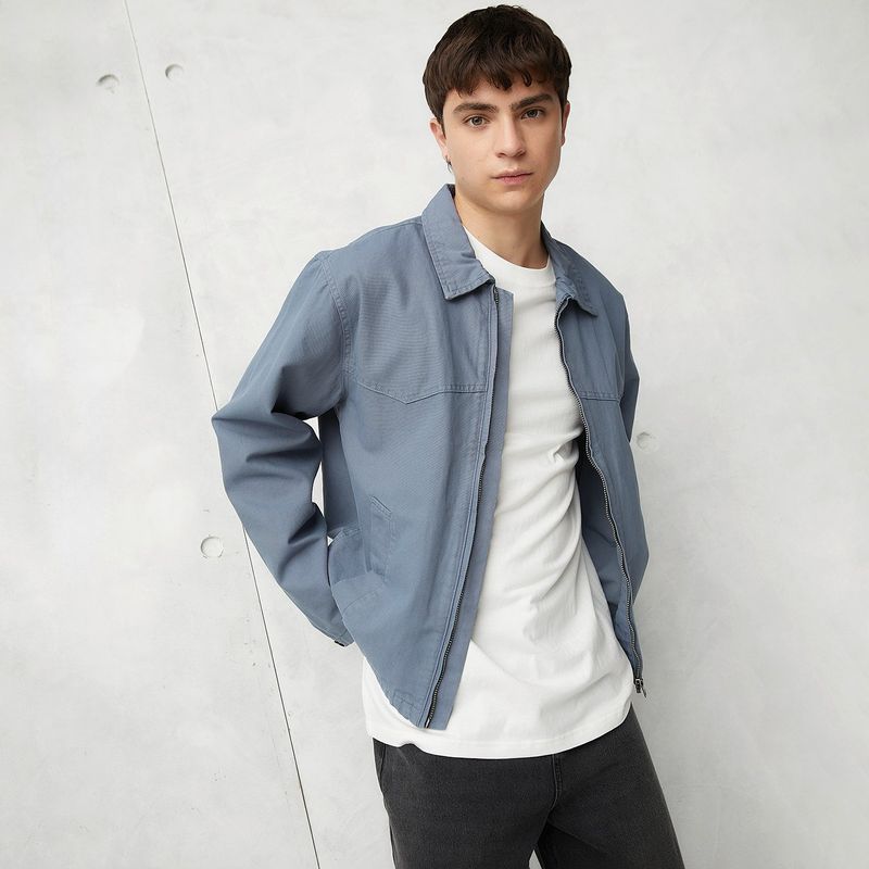 BEARCLIFF - Chaqueta Casual Algodón Bearcliff Hombre Manga Larga