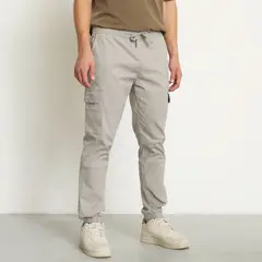 BEARCLIFF - Pantalón Cargo Jogger Multipocket Hombre Algodón