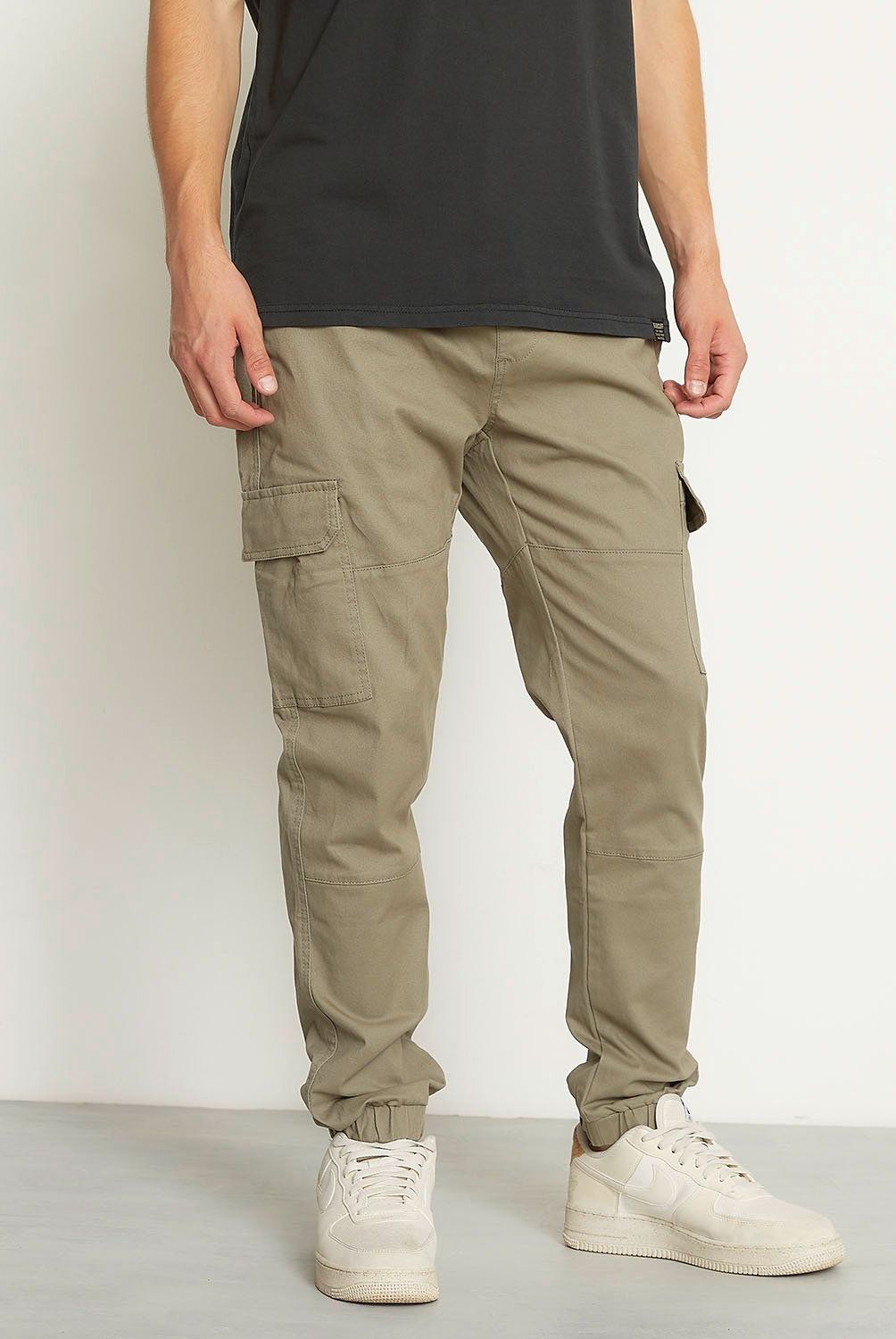 BEARCLIFF - Pantalón Cargo Jogger Bearcliff Multipocket Hombre Algodón