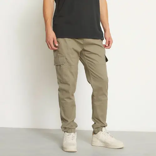 BEARCLIFF - Pantalón Cargo Jogger Multipocket Hombre Algodón