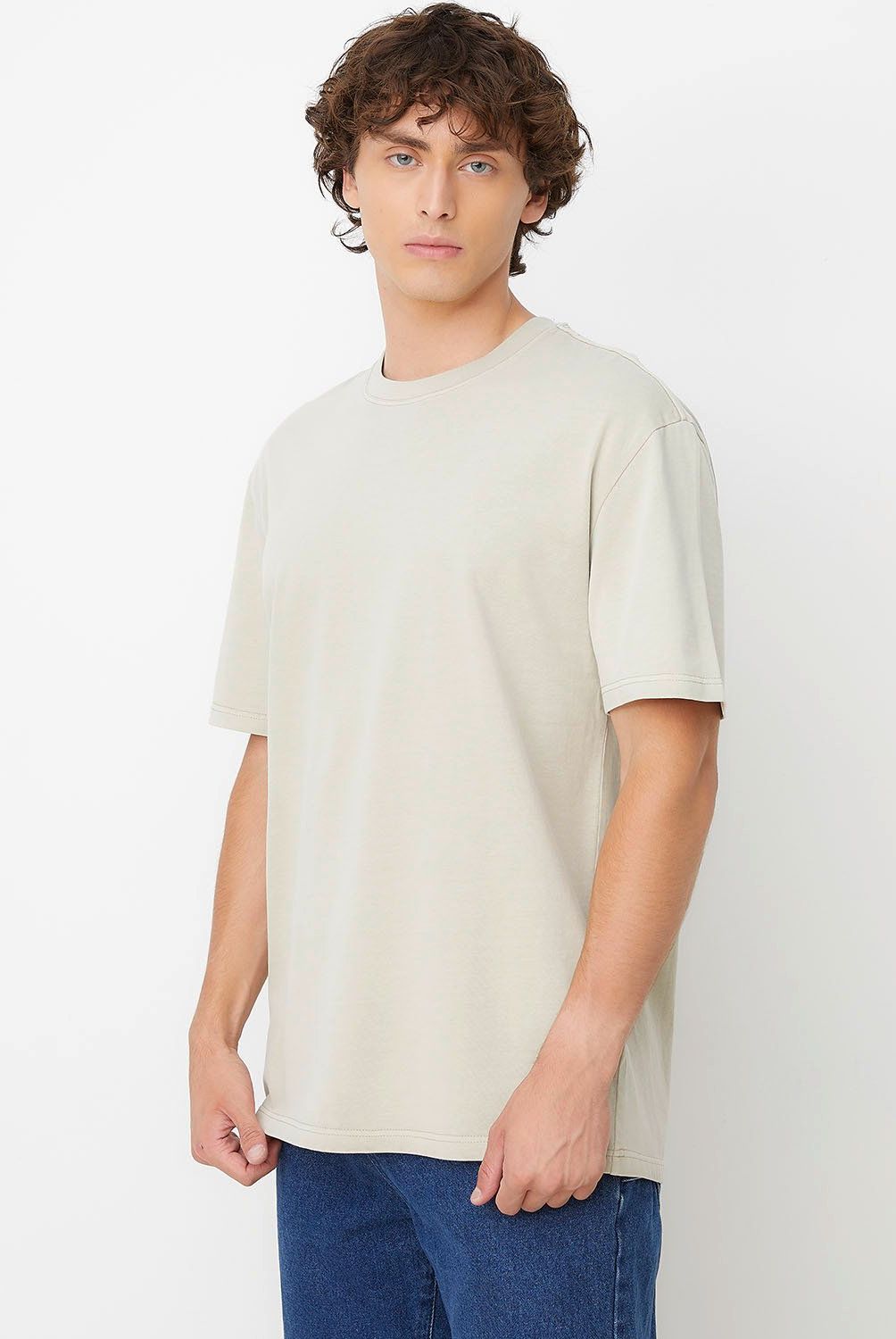 BEARCLIFF - Polera Manga Corta Relaxed Fit Algodón Bearcliff Hombre