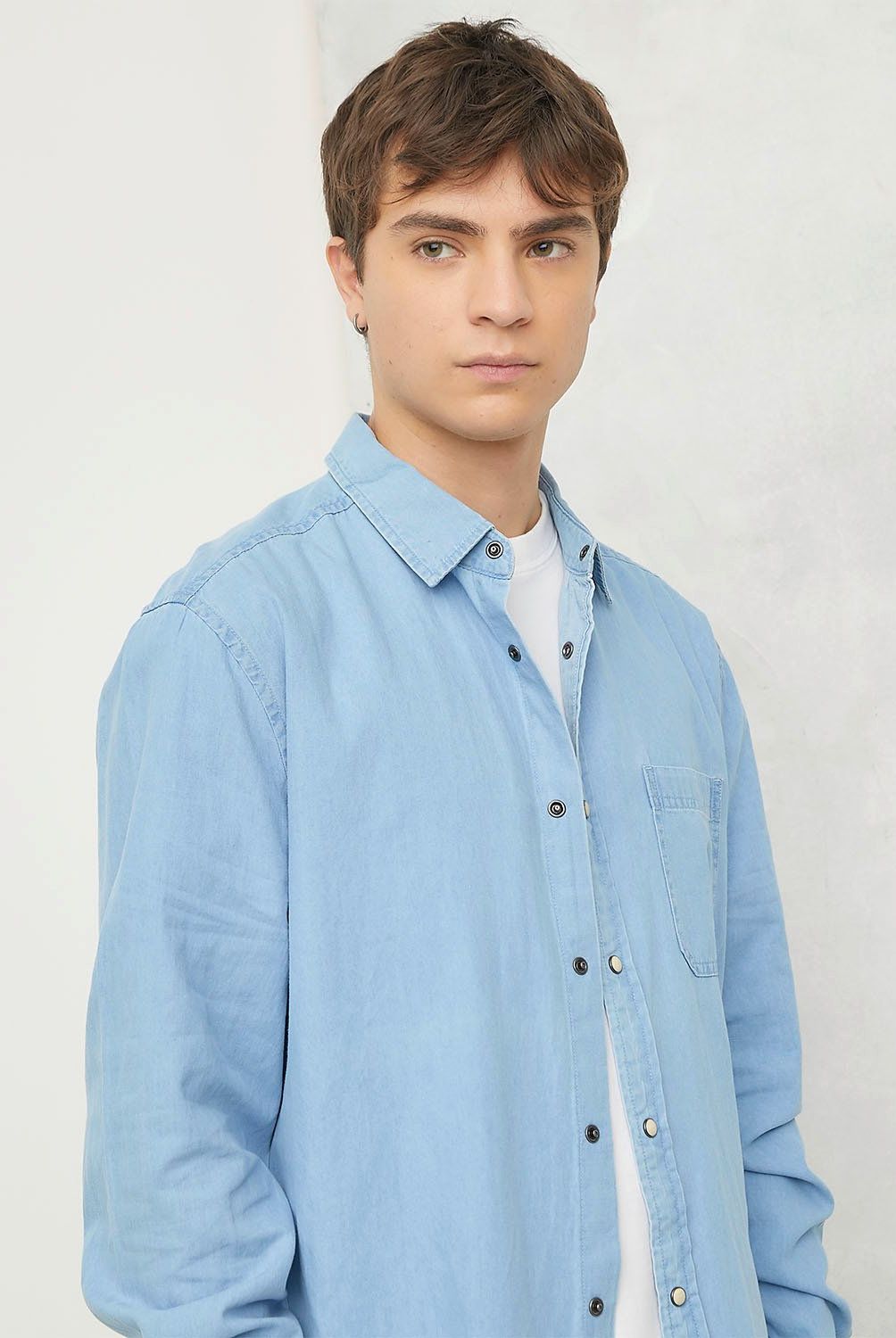BEARCLIFF - Camisa Manga Larga Casual Hombre Bearcliff