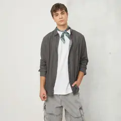 BEARCLIFF - Camisa Manga Larga Casual Hombre