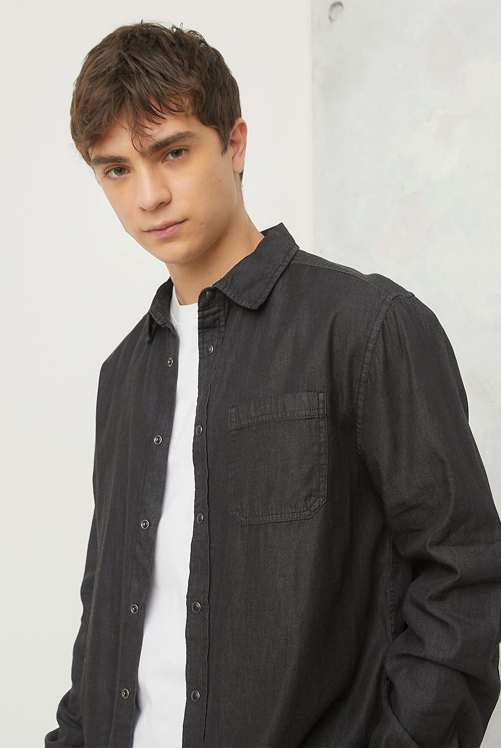 BEARCLIFF - Camisa Manga Larga Casual Hombre Bearcliff