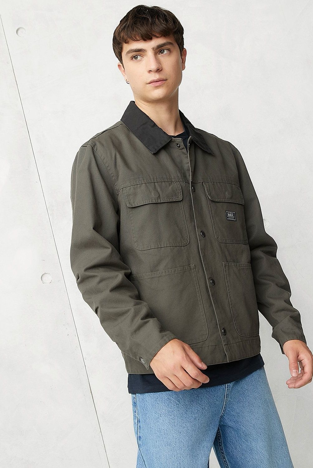 BEARCLIFF - Chaqueta Casual Bearcliff Algodón Manga Larga Hombre