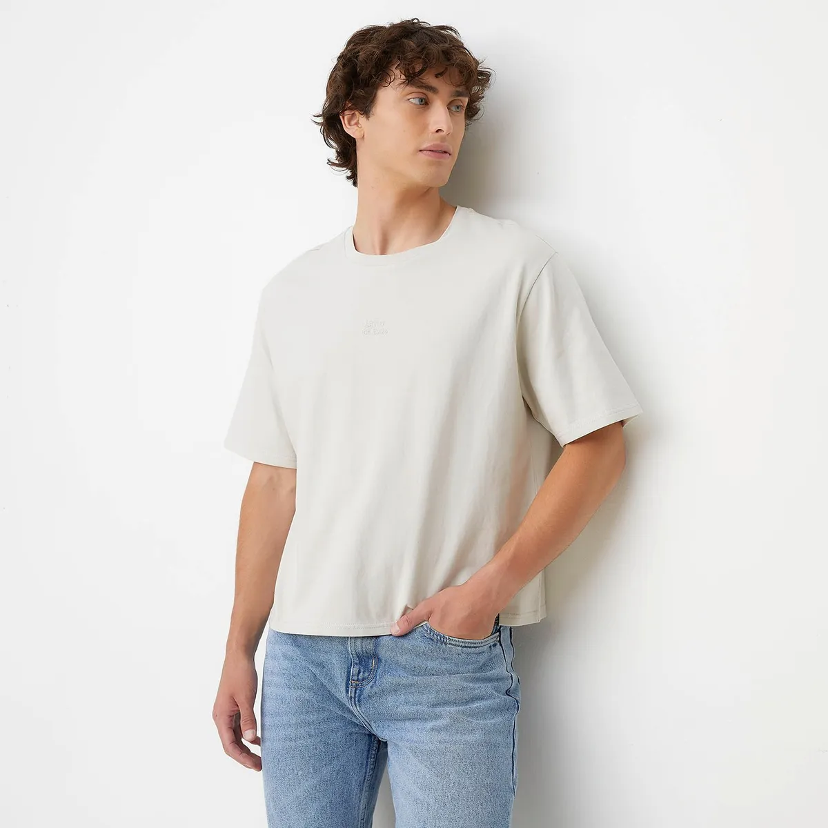BEARCLIFF - Polera Manga Corta Bearcliff Boxy Fit Algodón Hombre