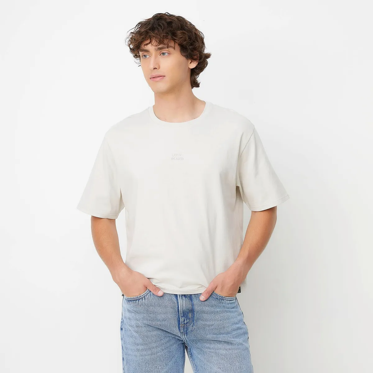 BEARCLIFF - Polera Manga Corta Bearcliff Boxy Fit Algodón Hombre