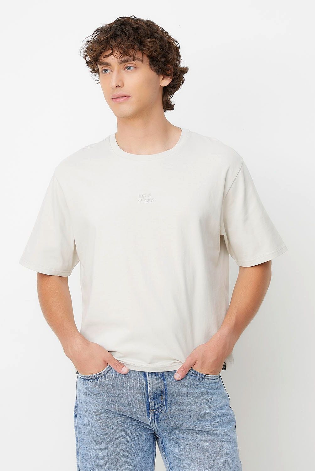 BEARCLIFF - Polera Manga Corta Bearcliff Boxy Fit Algodón Hombre