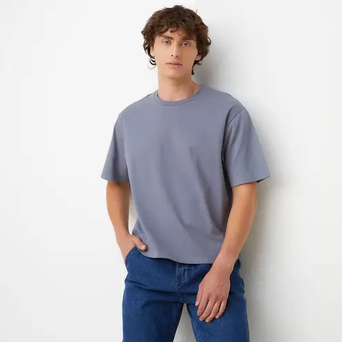BEARCLIFF - Polera Manga Corta Boxy Fit Algodón Hombre