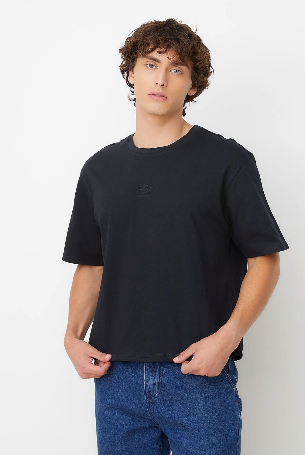 BEARCLIFF - Polera Manga Corta Bearcliff Boxy Fit Algodón Hombre