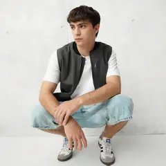 BEARCLIFF - Chaleco Casual Algodón Sin Mangas Hombre
