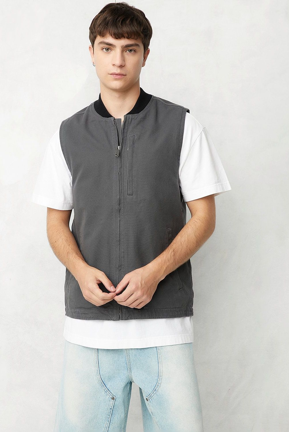 BEARCLIFF - Chaleco Casual Bearcliff Algodón Sin Mangas Hombre