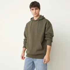 BEARCLIFF - Polerón Canguro Relax Fit Hombre