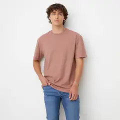 BEARCLIFF - Polera Manga Corta Relaxed Fit Algodón Hombre