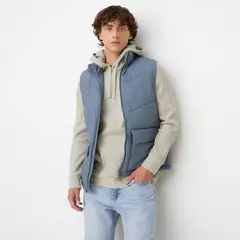 BEARCLIFF - Chaleco Parka Acolchado Sin Mangas Hombre