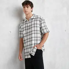 BEARCLIFF - Camisa Manga Larga Relax Fit Hombre
