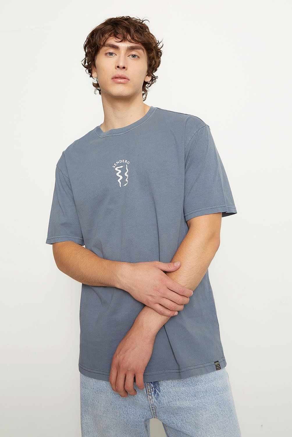 BEARCLIFF - Polera Bearcliff Manga Corta Casual Estampada Hombre Algodón