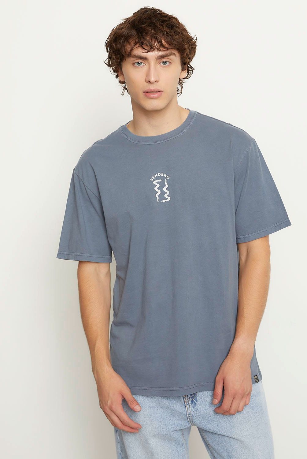 BEARCLIFF - Polera Bearcliff Manga Corta Casual Estampada Hombre Algodón