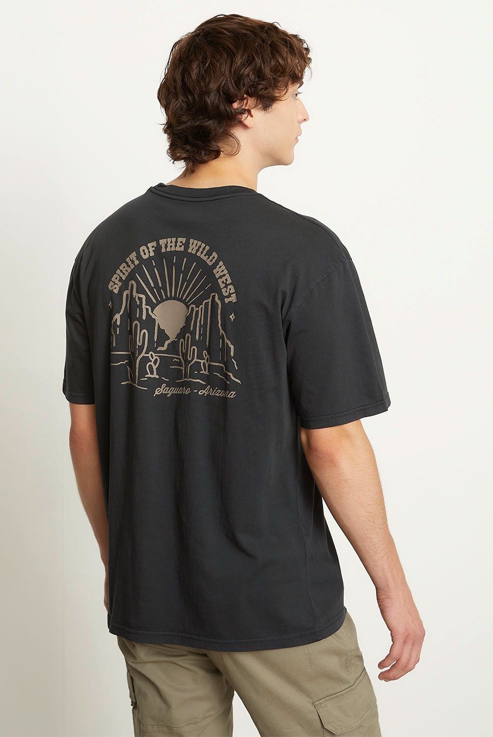 BEARCLIFF - Polera Bearcliff Manga Corta Casual Estampada Hombre Algodón