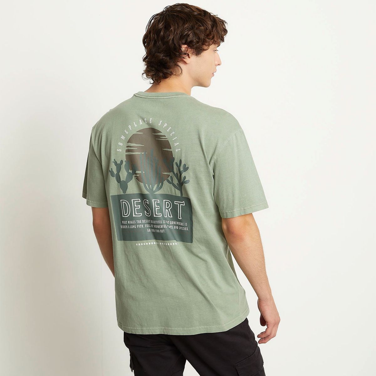 BEARCLIFF - Polera Bearcliff Manga Corta Casual Estampada Hombre Algodón