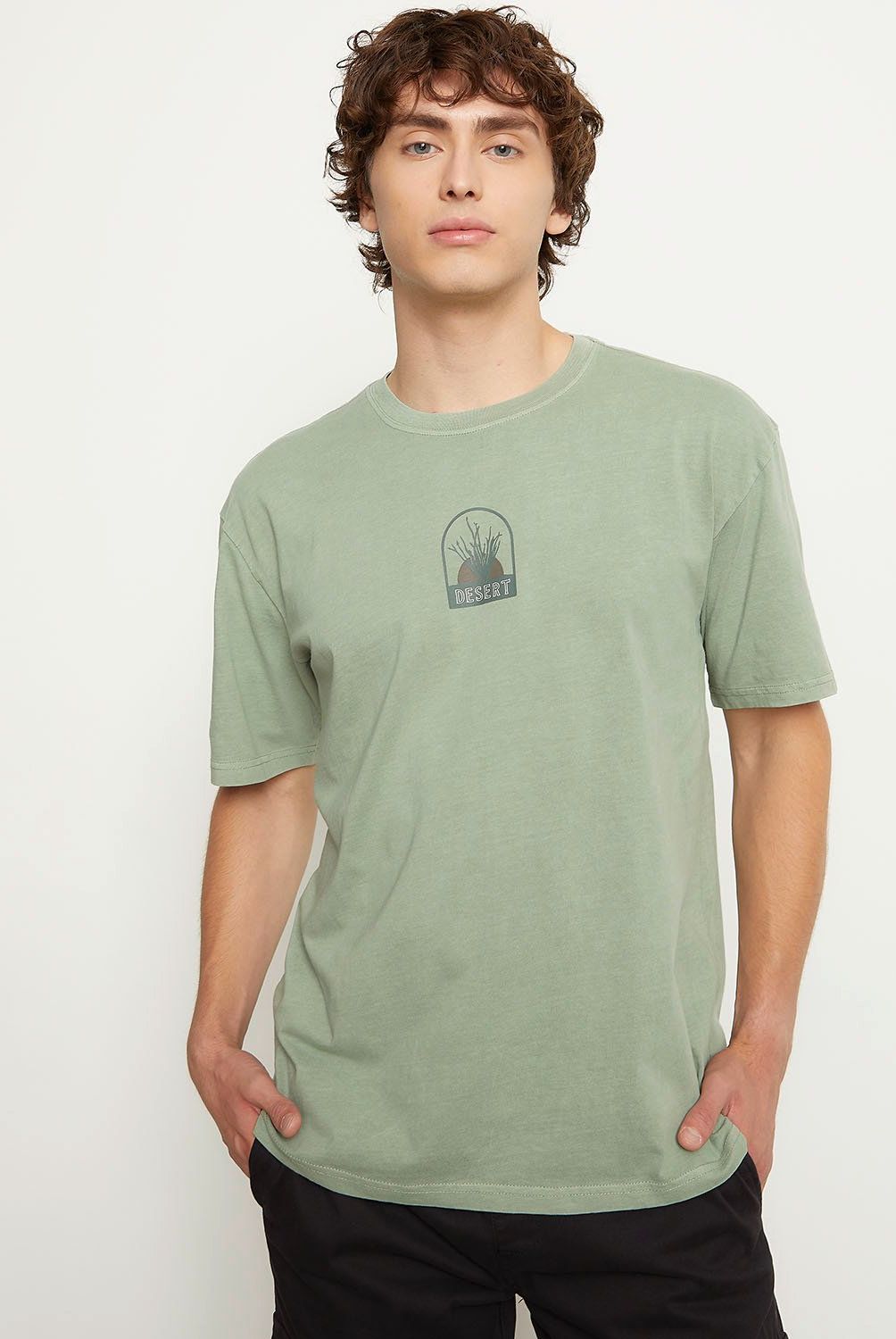 BEARCLIFF - Polera Bearcliff Manga Corta Casual Estampada Hombre Algodón