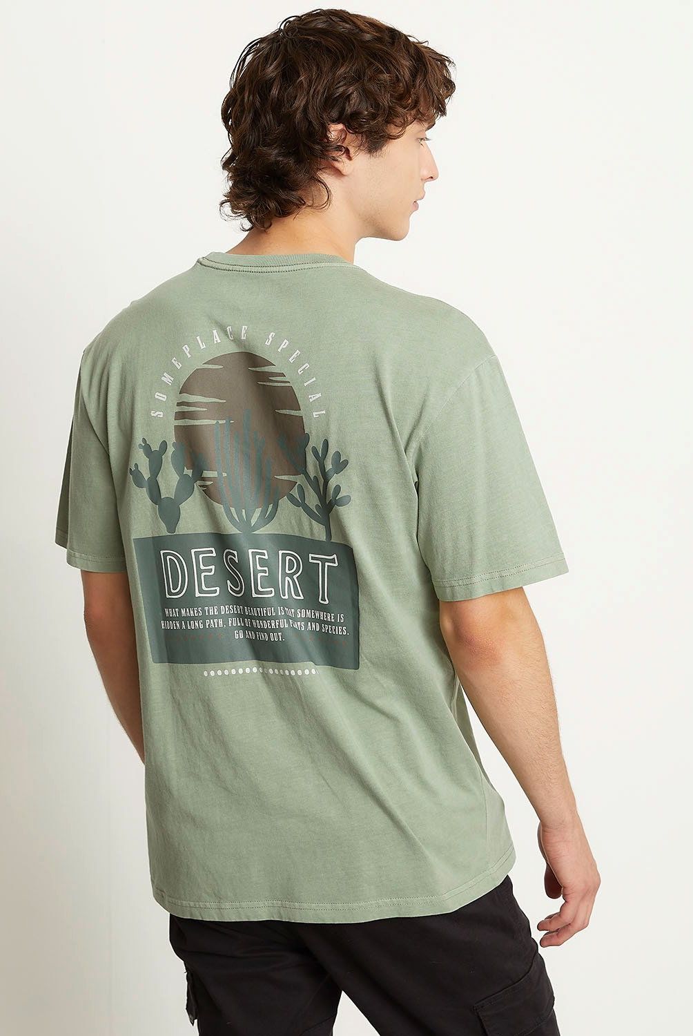 BEARCLIFF - Polera Bearcliff Manga Corta Casual Estampada Hombre Algodón