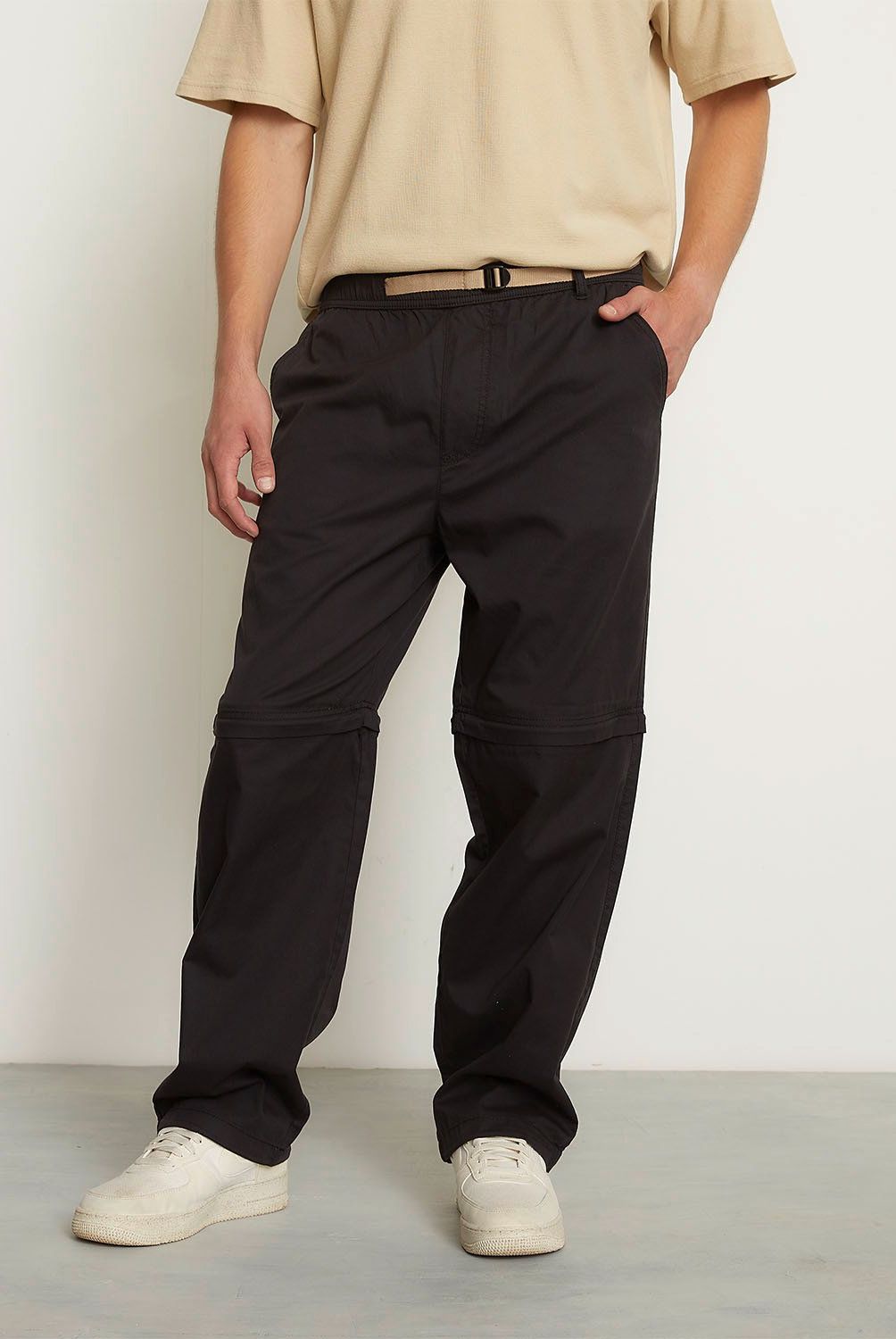 BEARCLIFF - Jeans Baggy Desmontable Bearcliff Cierre Hombre Algodón