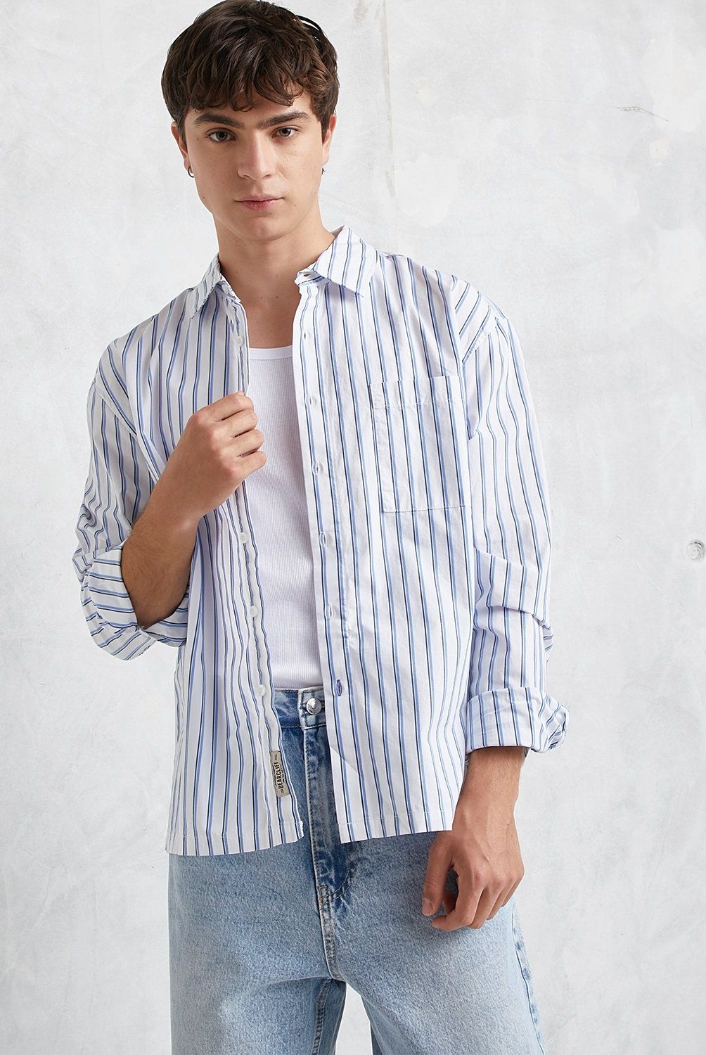 BEARCLIFF - Camisa Manga Larga Regular Fit Hombre Bearcliff