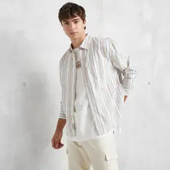 BEARCLIFF - Camisa Manga Larga Regular Fit Hombre
