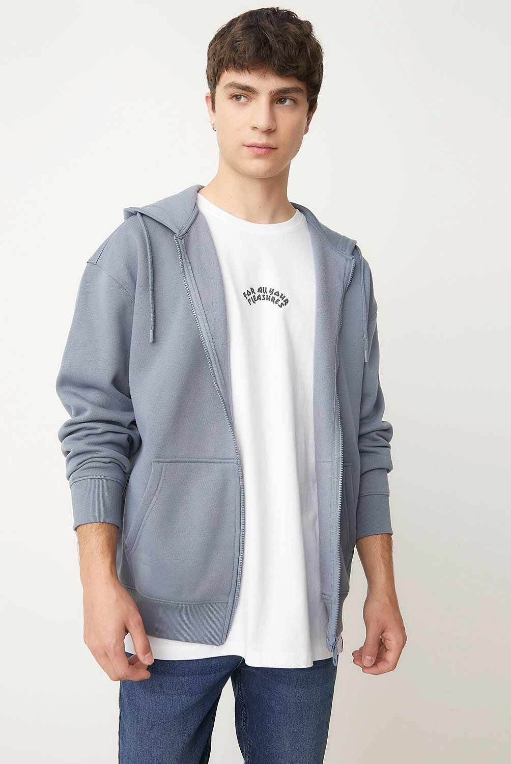 BEARCLIFF - Polerón Canguro Bearcliff Relaxed Fit Hombre Algodón
