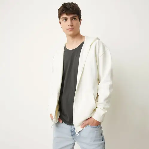 BEARCLIFF - Polerón Canguro Relaxed Fit Hombre Algodón