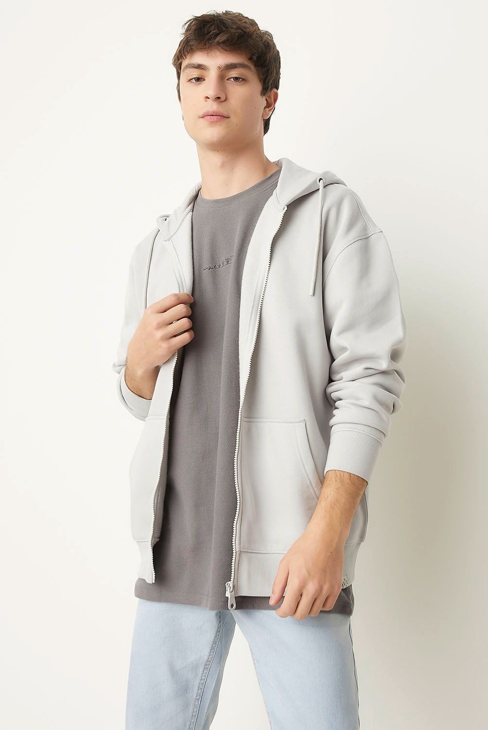 BEARCLIFF - Polerón Canguro Bearcliff Relaxed Fit Hombre Algodón